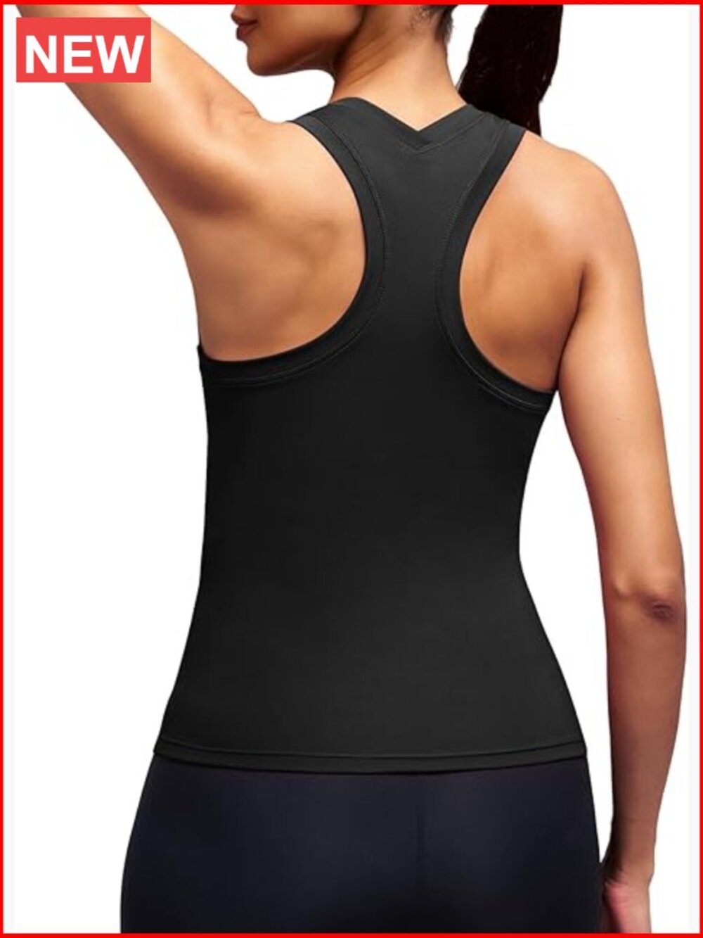 Racerback Workout Tank Top for Women Slim Fit Yoga Activewear Sleeveless